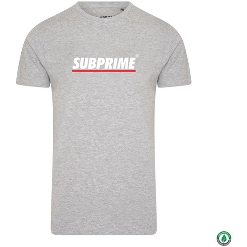 Abbigliamento T-shirt maniche corte Subprime Shirt Stripe Grey Grigio