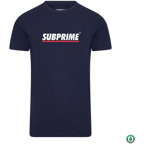 Abbigliamento T-shirt maniche corte Subprime Shirt Stripe Navy Blu