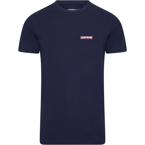Abbigliamento Uomo T-shirt maniche corte Subprime Shirt Chest Logo Navy Blu