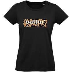 Abbigliamento Donna T-shirt maniche corte Ballin Est. 2013 Panter Block Shirt Nero