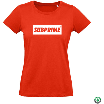 Abbigliamento Donna T-shirt maniche corte Subprime Wmn Tee Block Rood Rosso