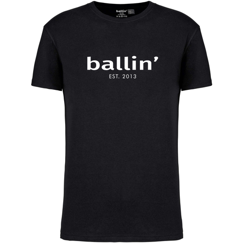 Abbigliamento Uomo T-shirt maniche corte Ballin Est. 2013 Regular Fit Shirt Nero