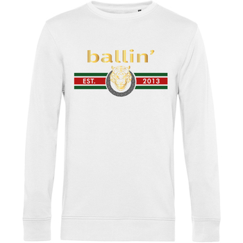 Abbigliamento Uomo Felpe Ballin Est. 2013 Tiger Lines Sweater Bianco
