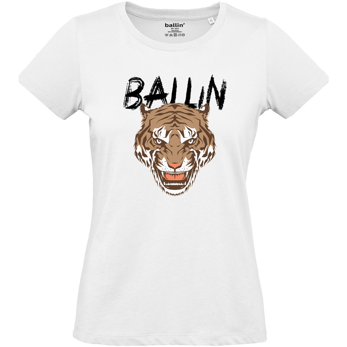 Abbigliamento Donna T-shirt maniche corte Ballin Est. 2013 Tiger Shirt Bianco
