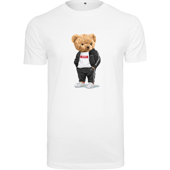 Abbigliamento Uomo T-shirt maniche corte Ballin Est. 2013 Bear Tracksuit Tee Bianco