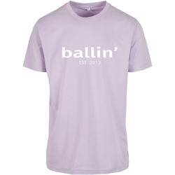 Abbigliamento Uomo T-shirt maniche corte Ballin Est. 2013 Regular Fit Shirt Viola
