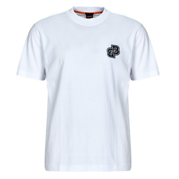 Abbigliamento Uomo T-shirt maniche corte BOSS Tevarsity Bianco