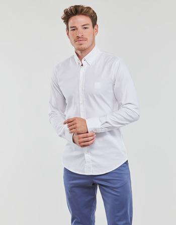 Abbigliamento Uomo Camicie maniche lunghe BOSS Mabsoot_2 Bianco