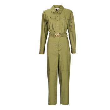 Abbigliamento Donna Tuta jumpsuit / Salopette MICHAEL Michael Kors MK BELT BOILER JUMPSUIT Kaki