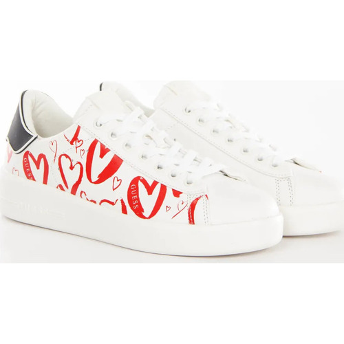 Scarpe Donna Sneakers basse Guess heart logo Bianco