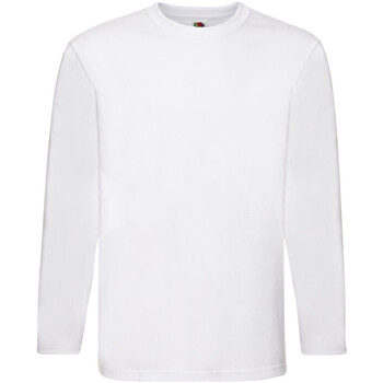 Abbigliamento Uomo T-shirts a maniche lunghe Fruit Of The Loom 61042 Bianco