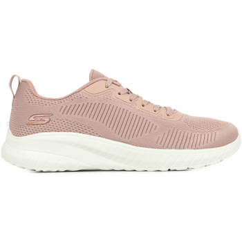 Scarpe Donna Sneakers Skechers Bobs Squad Chaos Face Off Rosa