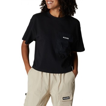 Abbigliamento Donna T-shirt & Polo Columbia Sportswear T-shirt Cropped W Field Creek Nero Nero