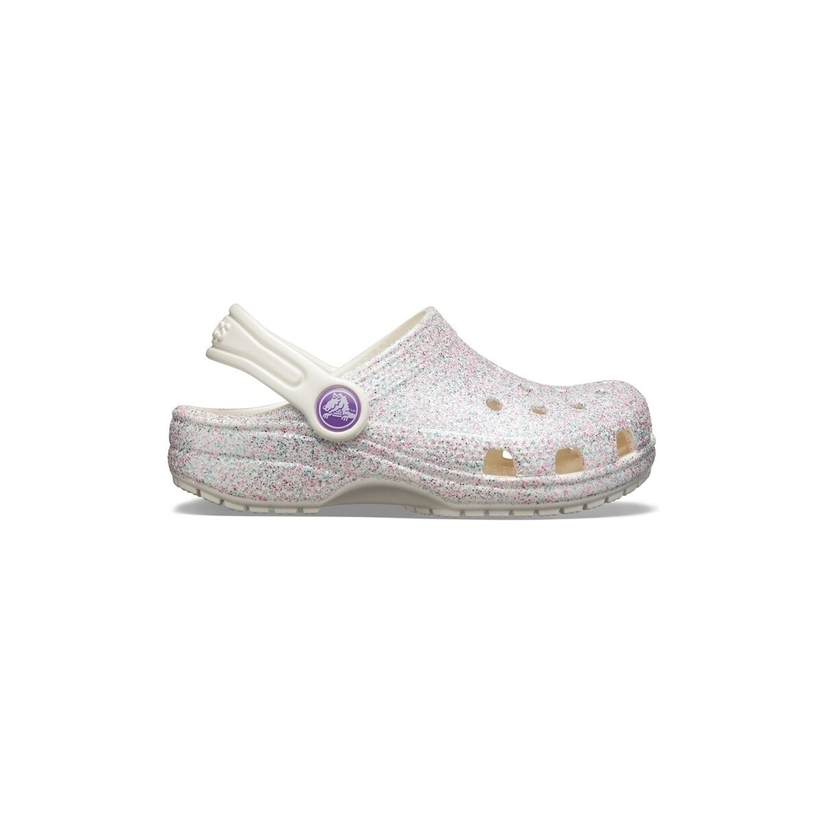 Scarpe Unisex bambino Sandali Crocs Kids Classic Glitter - Oyster Rosa
