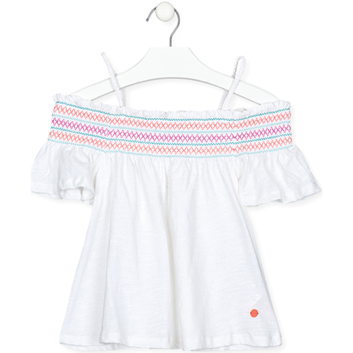 Abbigliamento Bambina Top / Blusa Losan 21G-1002AL Bianco