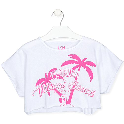 Abbigliamento Unisex bambino T-shirt maniche corte Losan 21G-1028AL Bianco