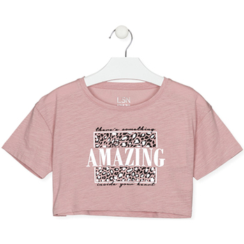 Abbigliamento Unisex bambino T-shirt maniche corte Losan 21G-1200AL Rosa