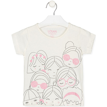 Abbigliamento Unisex bambino T-shirt maniche corte Losan 216-1300AL Bianco