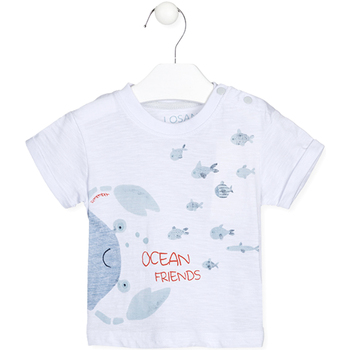 Abbigliamento Unisex bambino T-shirt maniche corte Losan 217-1025AL Bianco