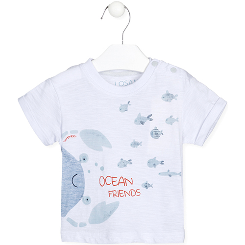 Abbigliamento Unisex bambino T-shirt maniche corte Losan 217-1025AL Bianco