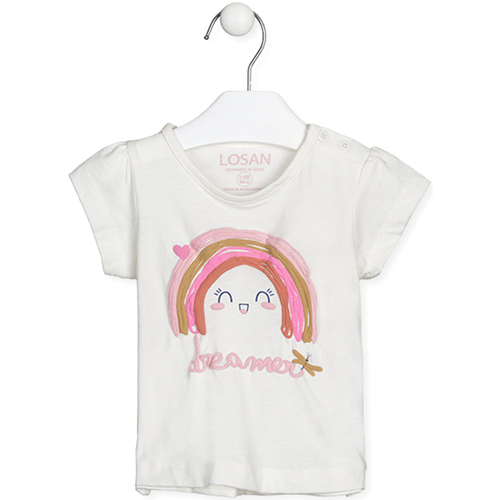 Abbigliamento Unisex bambino T-shirt & Polo Losan 218-1003AL Bianco