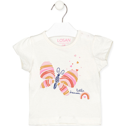 Abbigliamento Unisex bambino T-shirt & Polo Losan 218-1004AL Bianco