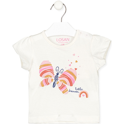 Abbigliamento Unisex bambino T-shirt & Polo Losan 218-1004AL Bianco