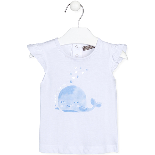 Abbigliamento Unisex bambino T-shirt maniche corte Losan 218-1010AL Bianco