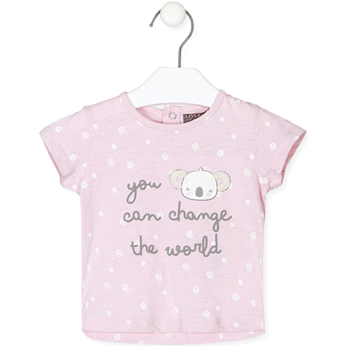 Abbigliamento Unisex bambino T-shirt maniche corte Losan 218-1012AL Rosa