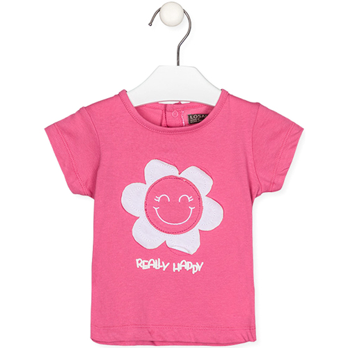 Abbigliamento Unisex bambino T-shirt maniche corte Losan 218-1016AL Rosa