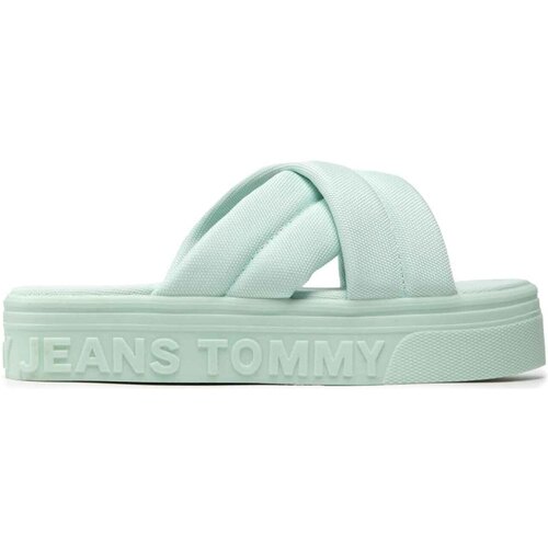 Scarpe Donna ciabatte Tommy Jeans EN0EN01798 Verde