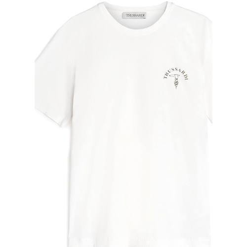 Abbigliamento Uomo T-shirt maniche corte Trussardi 52T00593-1T005381 Bianco