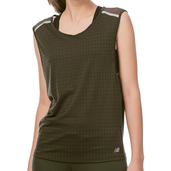 Abbigliamento Donna Top / T-shirt senza maniche New Balance WT71209-FCG Verde