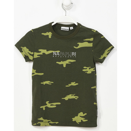 Abbigliamento Bambino T-shirt maniche corte Napapijri GA4EQB-F1A Verde