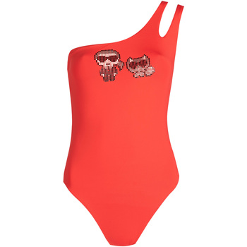 Abbigliamento Donna Costume / Bermuda da spiaggia Karl Lagerfeld KL22WOP02 | Karl&Choupette Rosso