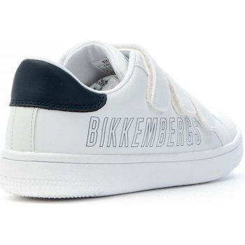 Bikkembergs K3b9-20857-1355x336 Sneakers 3 Strappi Junior Bianco Blu