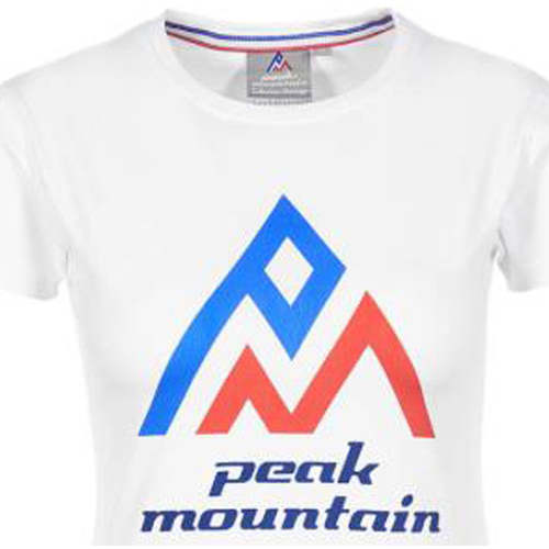Abbigliamento Donna T-shirt maniche corte Peak Mountain T-shirt manches courtes femme ACIMES Bianco