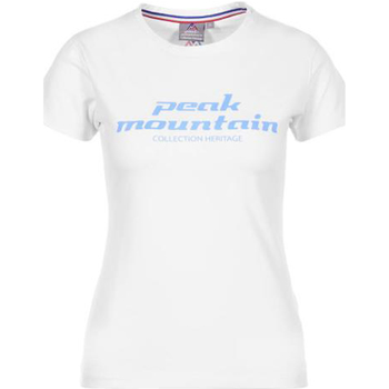 Abbigliamento Donna T-shirt maniche corte Peak Mountain T-shirt manches courtes femme ACOSMO Bianco