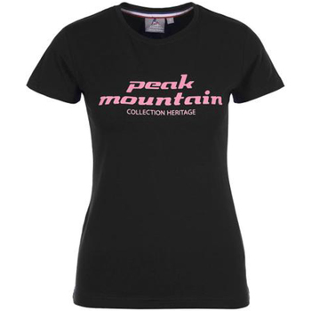Abbigliamento Donna T-shirt maniche corte Peak Mountain T-shirt manches courtes femme ACOSMO Nero