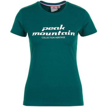 Abbigliamento Donna T-shirt maniche corte Peak Mountain T-shirt manches courtes femme ACOSMO Verde