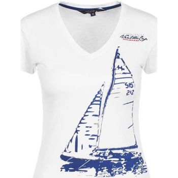 Abbigliamento Donna T-shirt maniche corte Vent Du Cap T-shirt manches courtes femme ADRIO Bianco