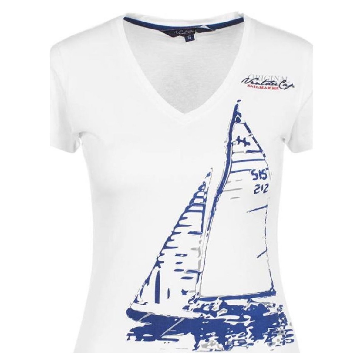 Abbigliamento Donna T-shirt maniche corte Vent Du Cap T-shirt manches courtes femme ADRIO Bianco
