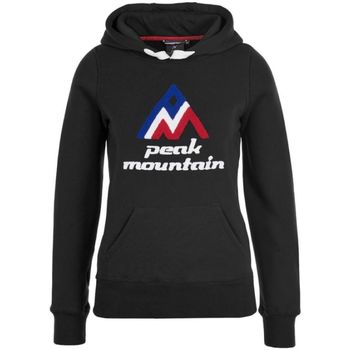 Abbigliamento Donna Felpe Peak Mountain Sweat à capuche femme ADRIVER Nero