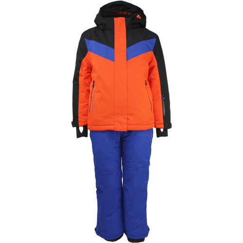 Abbigliamento Bambino Pantaloni Peak Mountain Ensemble de ski garçon EFLIGHT Arancio