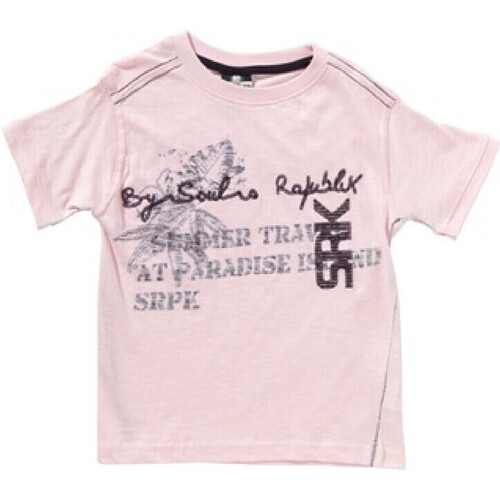 Abbigliamento Bambino T-shirt maniche corte Srk T-shirt manches courtes garçon EROLI Rosa