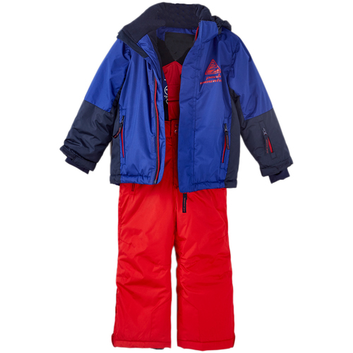 Abbigliamento Bambino Pantaloni Peak Mountain Ensemble de ski garçon EROS Blu
