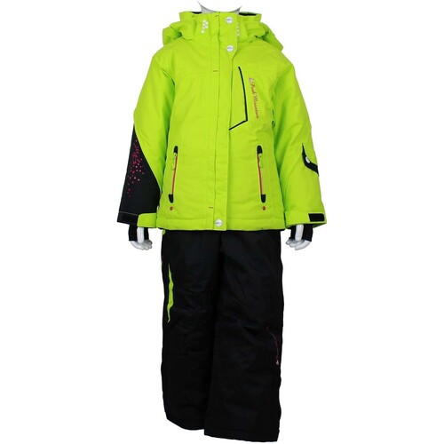 Abbigliamento Bambina Pantaloni Peak Mountain Ensemble de ski fille FAMIC Verde