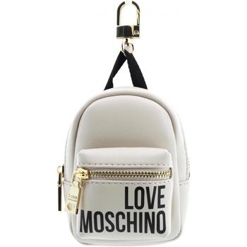 Accessori Donna Ganci porta-borse Love Moschino donna bags charms JC6400PP1ELT0110 Avorio