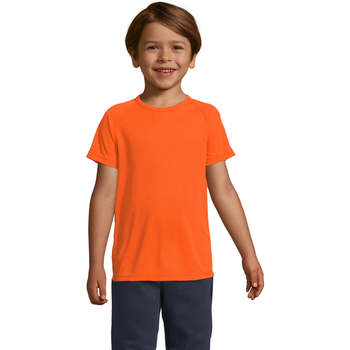 Abbigliamento Unisex bambino T-shirt maniche corte Sols Camiseta niño manga corta Arancio