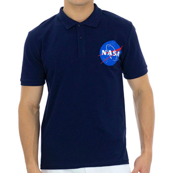 Abbigliamento Uomo Polo maniche corte Nasa -NASA09P Blu